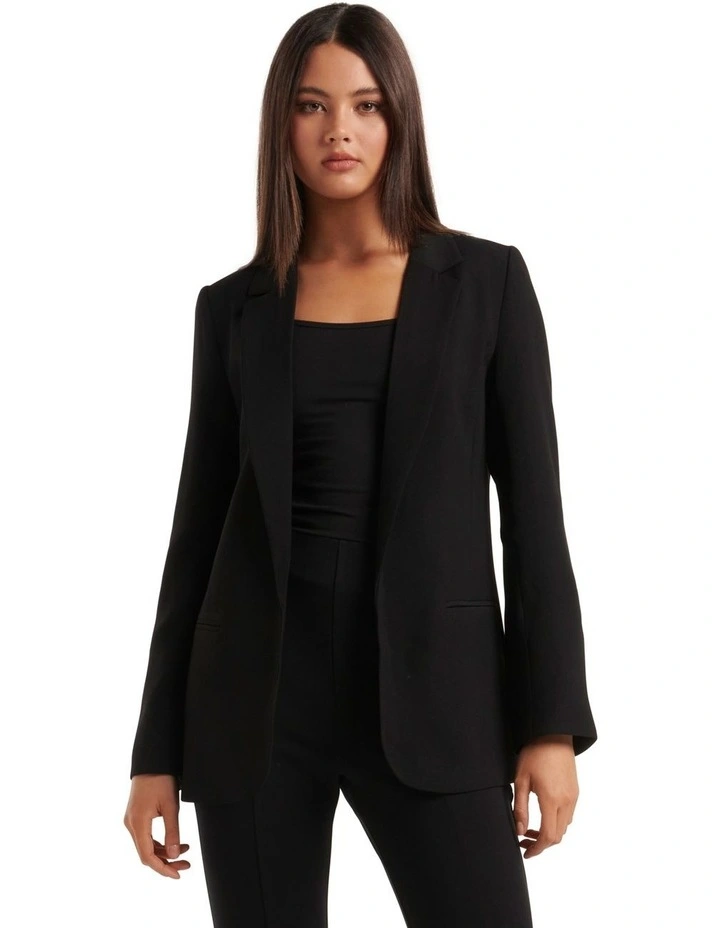 Forever New Olive Boyfriend Blazer In Black 1 Forever New Olive Boyfriend Blazer In Black