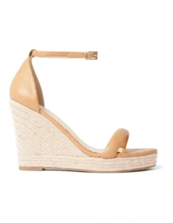 Forever New Amy Espadrille Wedge In Brown