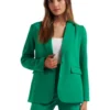 Abbie Longline Co-ord Blazer In Green