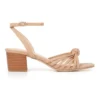 Forever New Liliah Mid Block Strappy In Nude Nubuck