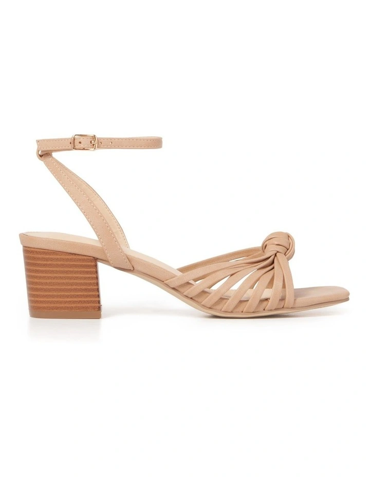 Forever New Liliah Mid Block Strappy In Nude Nubuck 1 Forever New Liliah Mid Block Strappy In Nude Nubuck