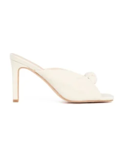Forever New Jade Knot Linen Mule In White