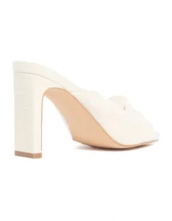 Forever New Jade Knot Linen Mule In White -Myer Clothing Shop 952481170 4 720x928