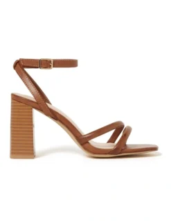 Forever New Sara Stacked Heel In Brown