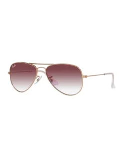 Junior Aviator Kids Sunglasses In Rose Gold