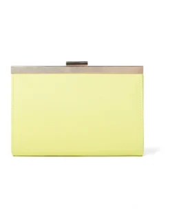 Forever New Anastasia Clutch In Slime Green