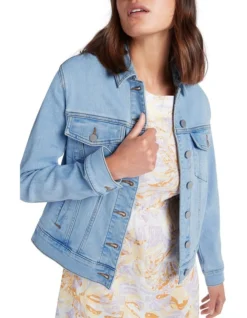 Aspen Denim Jacket In Light Wash -Myer Clothing Shop 952921810 4 720x928