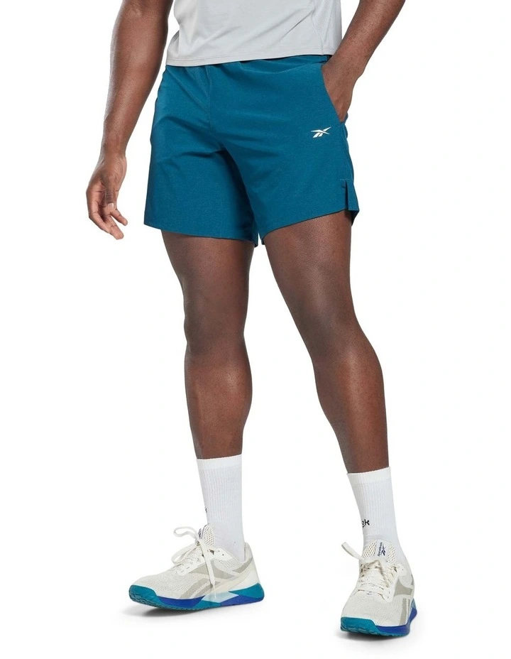 Reebok Ts Strength Short In Green 1 Reebok Ts Strength Short In Green