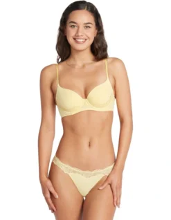 Simply Me Full Coverage Contour Bra In Pale Banana
