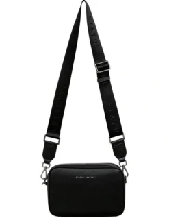 Plunder Zip Top Crossbody Bag In Black