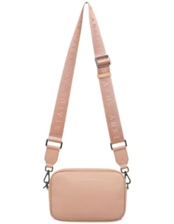 Plunder Zip Top Crossbody Bag In Pink
