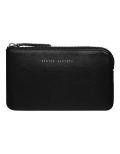 Smoke And Mirrors Zip Around Wallet In Black