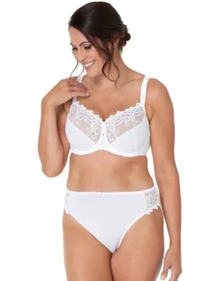 Coral Underwire Bra In White