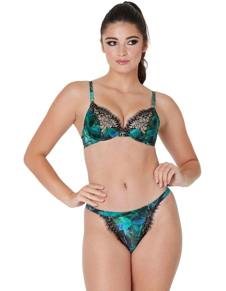 Palm Fever Push-Up Plunge Bra In Palm Fever Print 1 Palm Fever Push-Up Plunge Bra In Palm Fever Print