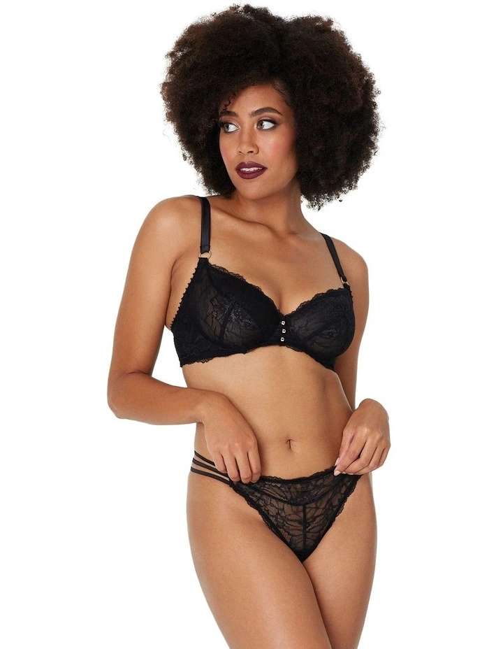 Fae Underwire Bra DD-G In Black 2 Fae Underwire Bra DD-G In Black - Image 2