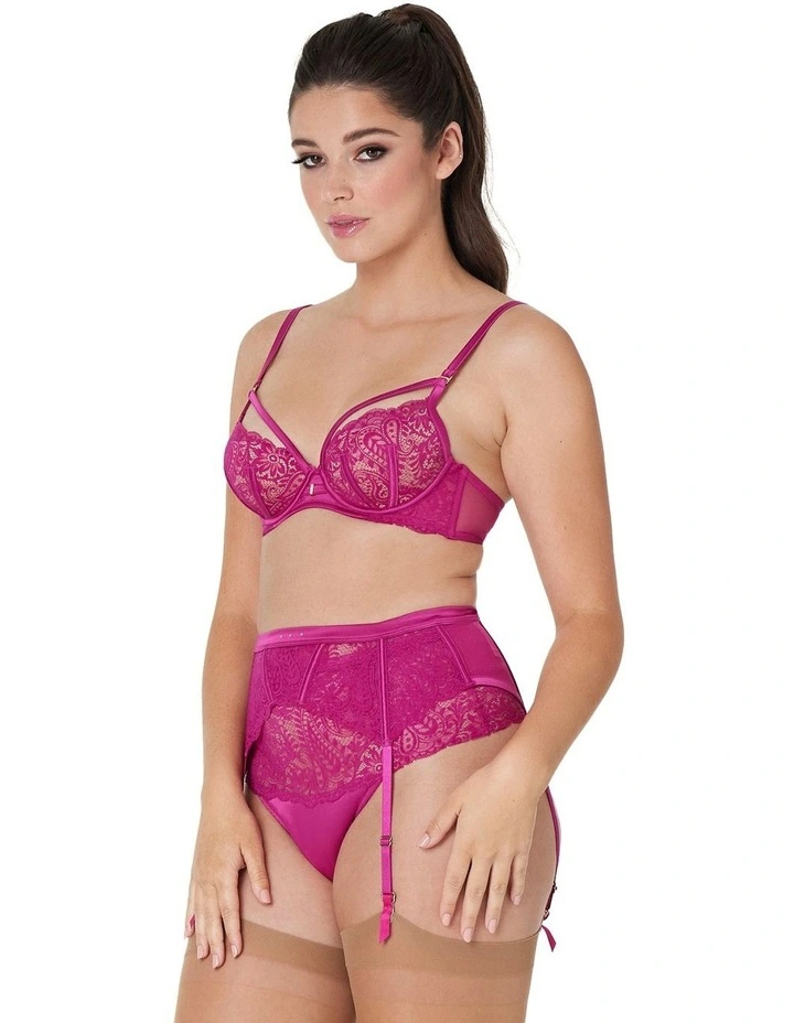 Kika Bohemia Suspender In Festival Fuchsia 2 Kika Bohemia Suspender In Festival Fuchsia - Image 2