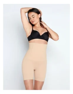 Medium Control High Waisted Short In Caramel