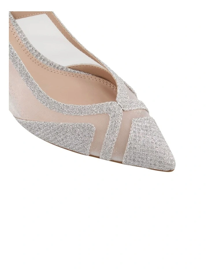 Dune London Diana Heels In Silver 3 Dune London Diana Heels In Silver - Image 3