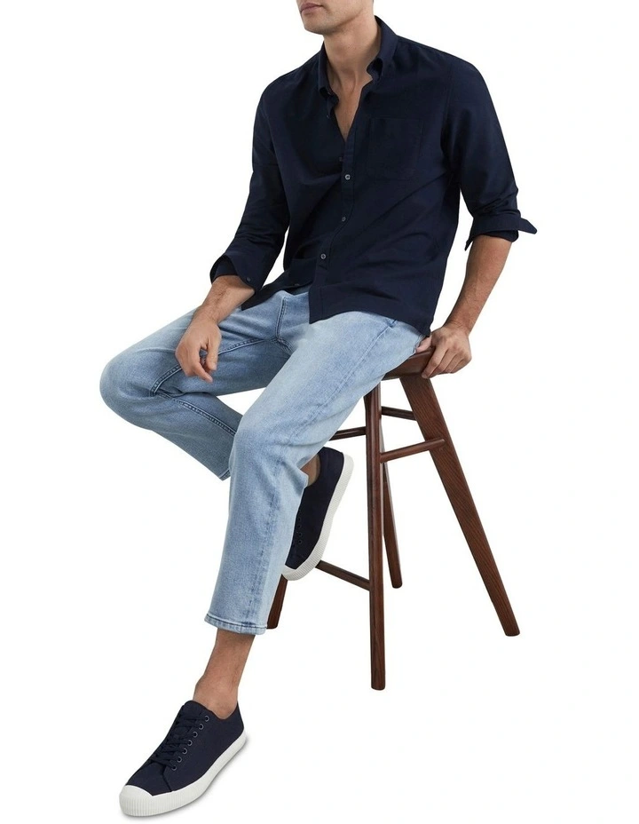 French Connection Cropped Straight Jean In Light Blue 4 French Connection Cropped Straight Jean In Light Blue - Image 4