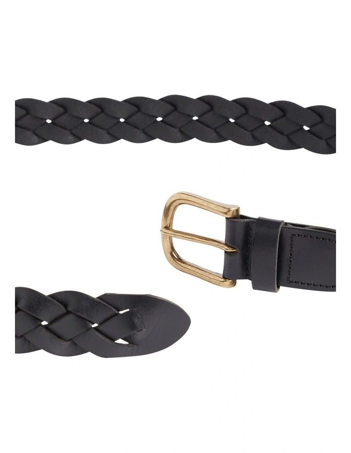 French Connection Finn Leather Braided Belt 4 French Connection Finn Leather Braided Belt - Image 4