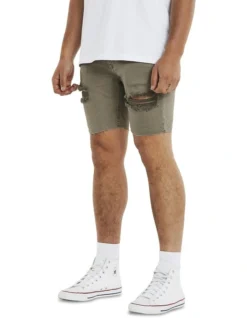 KS2 Denim Short In Green -Myer Clothing Shop 954475210 5 720x928
