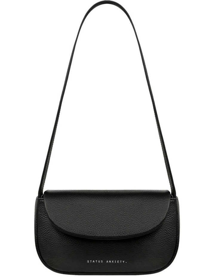 One Of These Days Flapover Shoulder Bag In Black 1 One Of These Days Flapover Shoulder Bag In Black