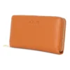 Eva Vegan Wallet In Tan Brown