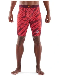 SKINS Series 3 Compression Half Tights Activewear In Orange