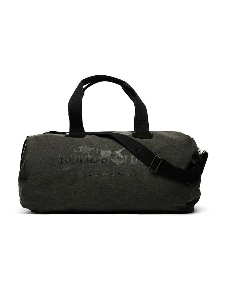 Double Barrel Duffle Bag In Washed Black 1 Double Barrel Duffle Bag In Washed Black