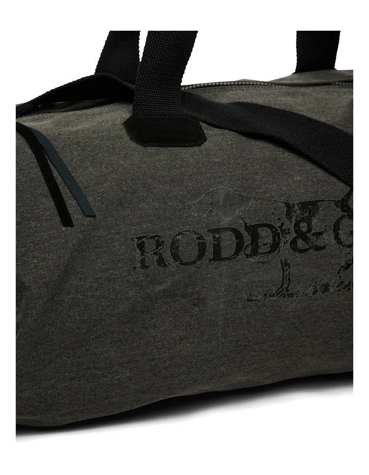 Double Barrel Duffle Bag In Washed Black 5 Double Barrel Duffle Bag In Washed Black - Image 5