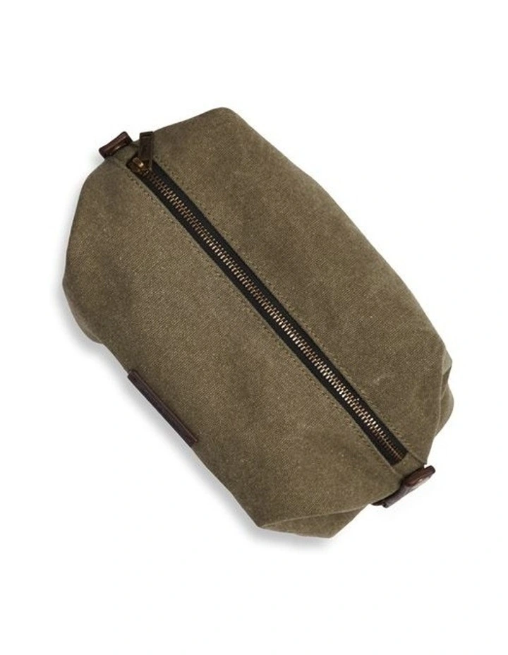 Shannon Shave Bag In Khaki 6 Shannon Shave Bag In Khaki - Image 6