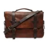 Tuai Briefcase In Tan