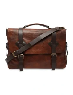 Tuai Briefcase In Tan