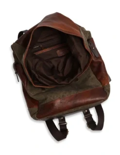 Turua Rolltop Backpack In Tan/Olive -Myer Clothing Shop 955400230 7 720x928