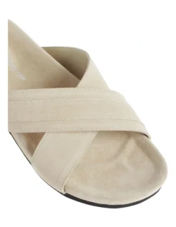 French Connection Reid Leather Cross Over Slide -Myer Clothing Shop 955449820 955448830 3 720x928