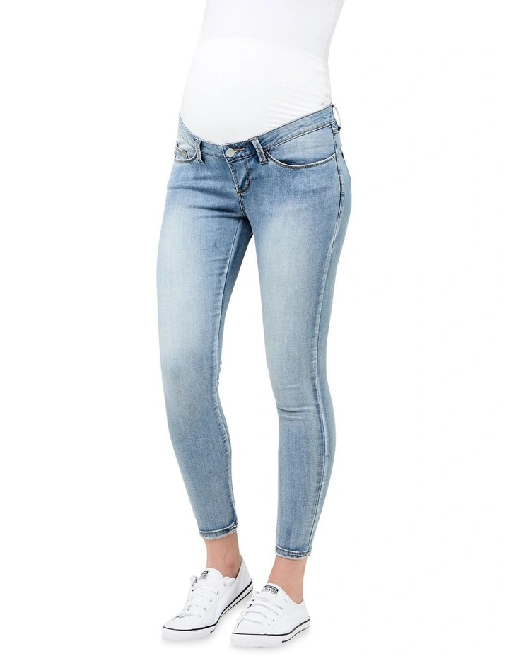 Rebel Ankle Grazer Jegging In Light Blue 2 Rebel Ankle Grazer Jegging In Light Blue - Image 2