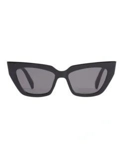 French Connection Cats Eye Sunglasses In Black