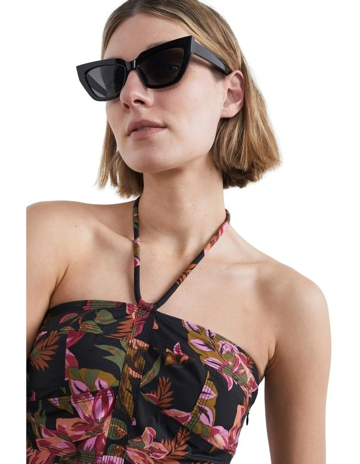 French Connection Cats Eye Sunglasses In Black 2 French Connection Cats Eye Sunglasses In Black - Image 2