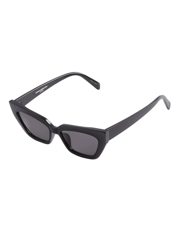 French Connection Cats Eye Sunglasses In Black 3 French Connection Cats Eye Sunglasses In Black - Image 3