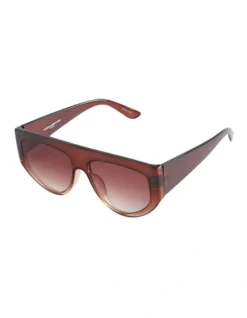 French Connection Shield Sunglasses In Red -Myer Clothing Shop 955528120 955516330 3 720x928