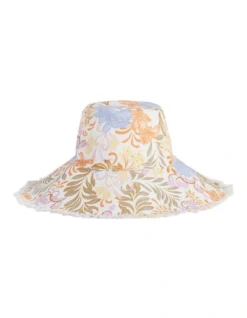 French Connection Multi Floral Sunhat In Multi