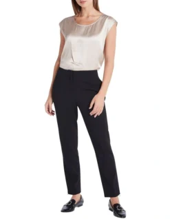 Solange Side Split Pant In Black -Myer Clothing Shop 955748890 3 720x928