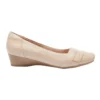 Saturn Heeled Shoes In Nude Leather