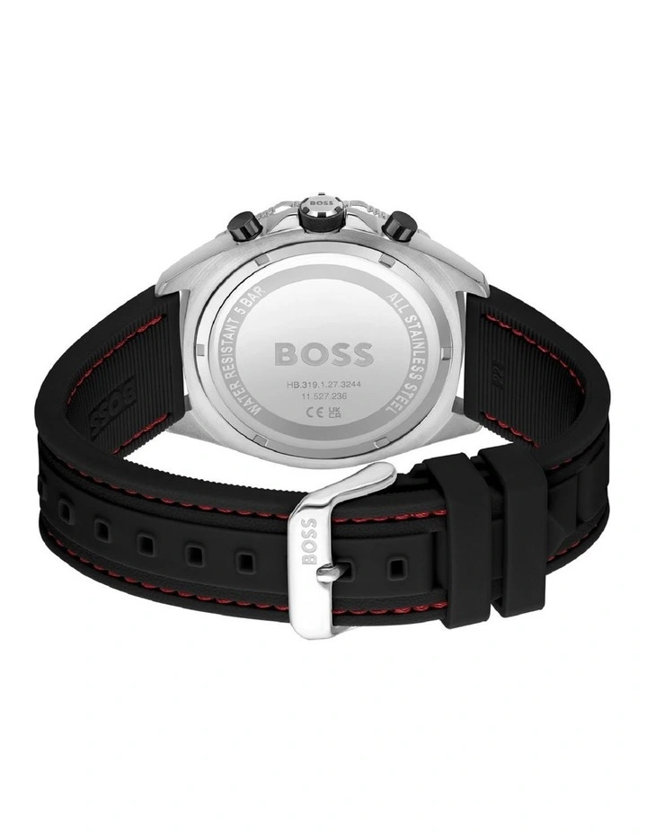 Hugo Boss Energy Black Silicone Qtz Chrono Watch 1513969 3 Hugo Boss Energy Black Silicone Qtz Chrono Watch 1513969 - Image 3