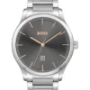 Hugo Boss Reason Grey Stainless Steel Qtz Watch 1513979