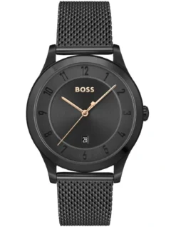 Hugo Boss Purity Black Steel Qtz Watch 1513986