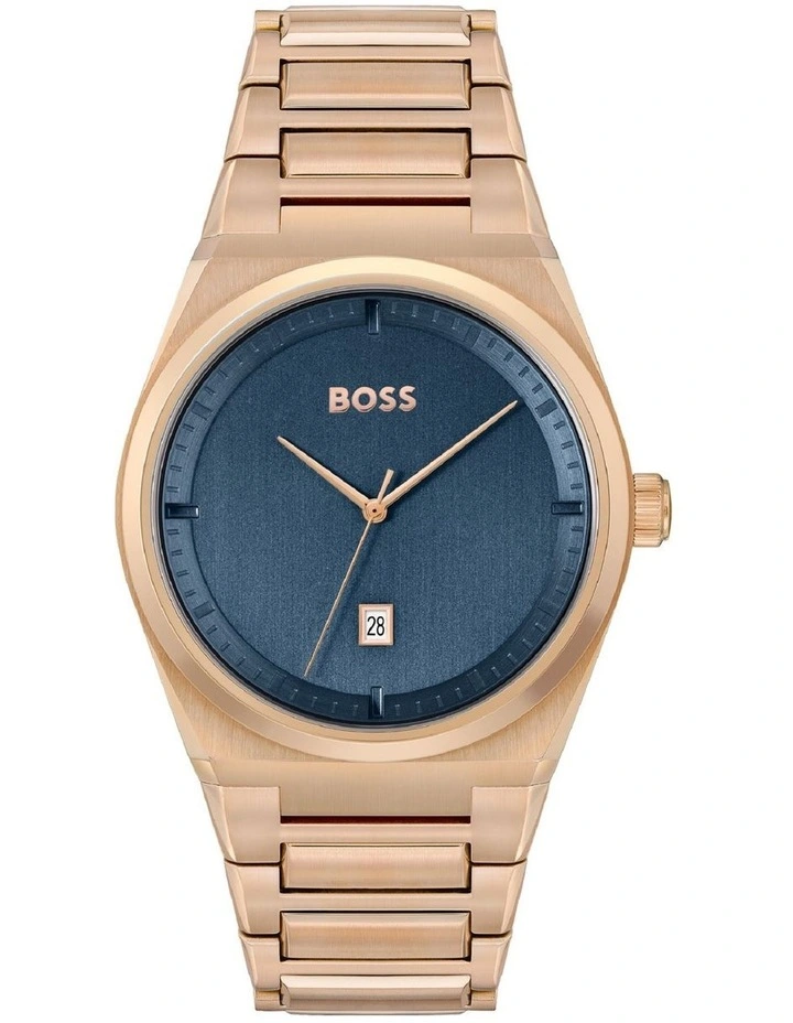 Hugo Boss Steer Blue Dial Stainless Steel Qtz Watch 1513995 1 Hugo Boss Steer Blue Dial Stainless Steel Qtz Watch 1513995