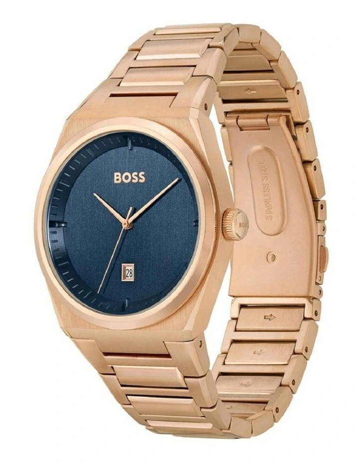Hugo Boss Steer Blue Dial Stainless Steel Qtz Watch 1513995 2 Hugo Boss Steer Blue Dial Stainless Steel Qtz Watch 1513995 - Image 2