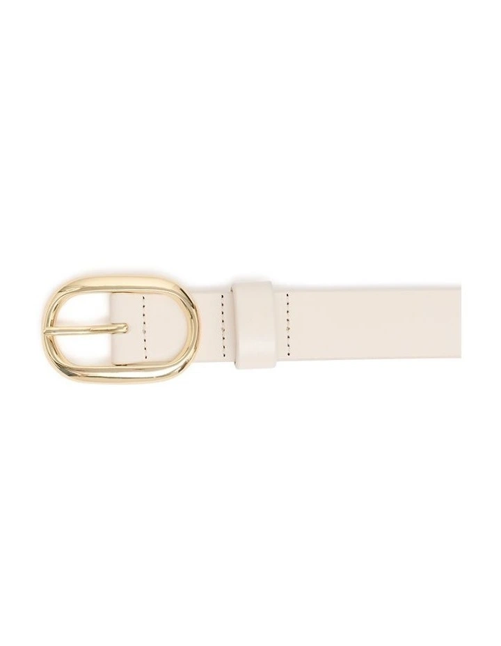 Kumru Leather Belt In Bone 2 Kumru Leather Belt In Bone - Image 2