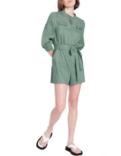 Happily Eva After Jumpsuit In Silver Pine